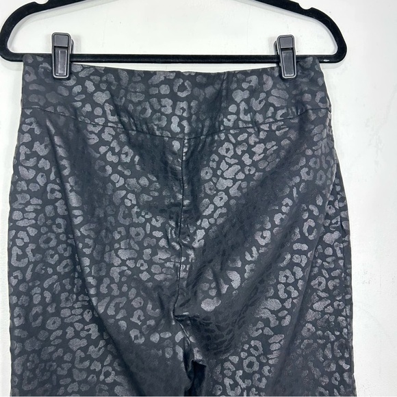 SOFT SURROUNDINGS black metallic cheetah print skinny pants E13 - Picture 5 of 5